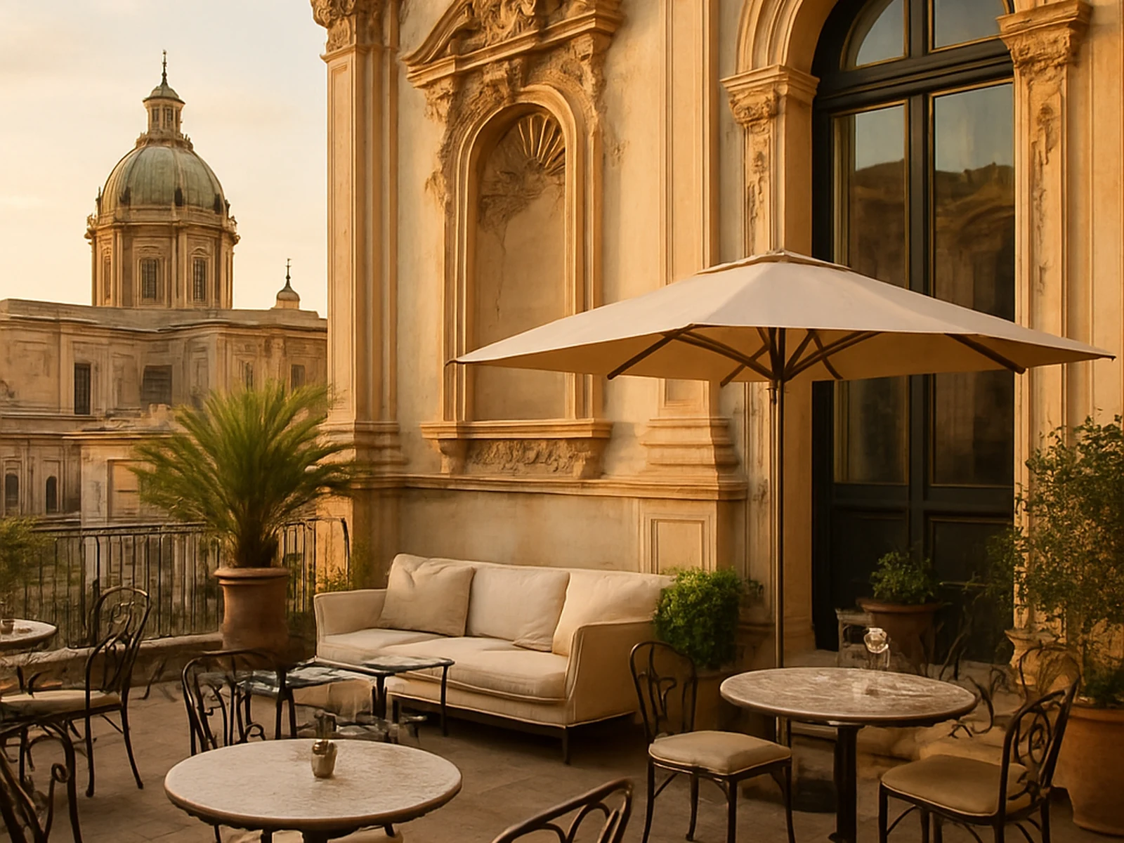 Palermo luxury hotel: direct booking revenue via organic search grew 156%, OTA commission costs reduced by a third